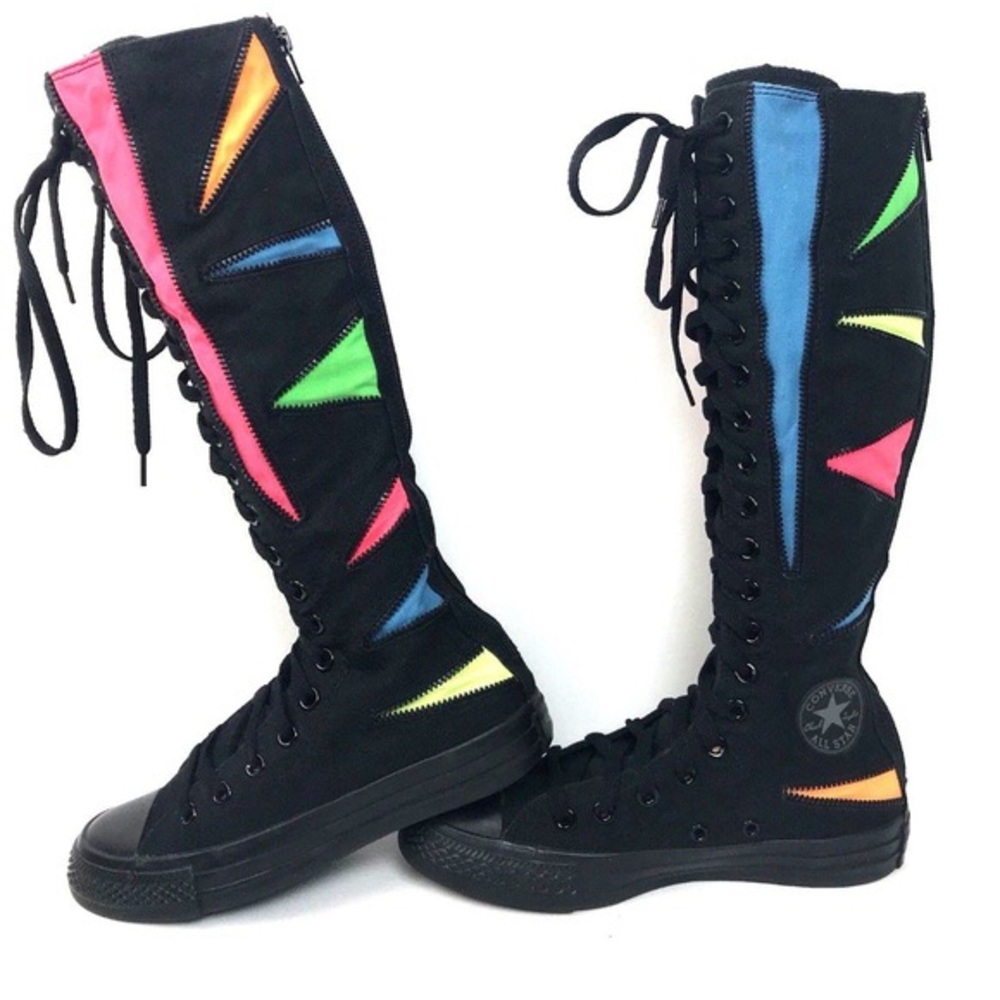 Vintage converse knee high shoes